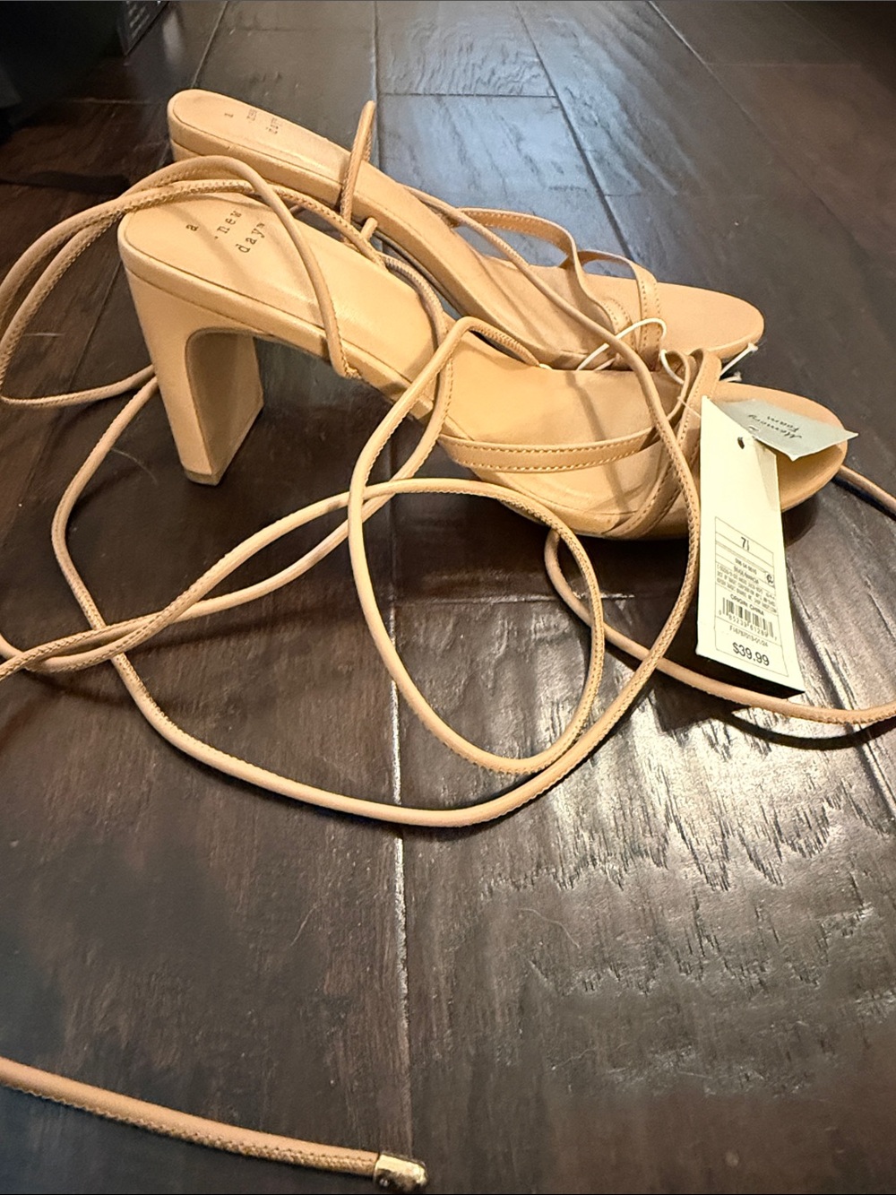 A New Day Marcia Lace Up Heels